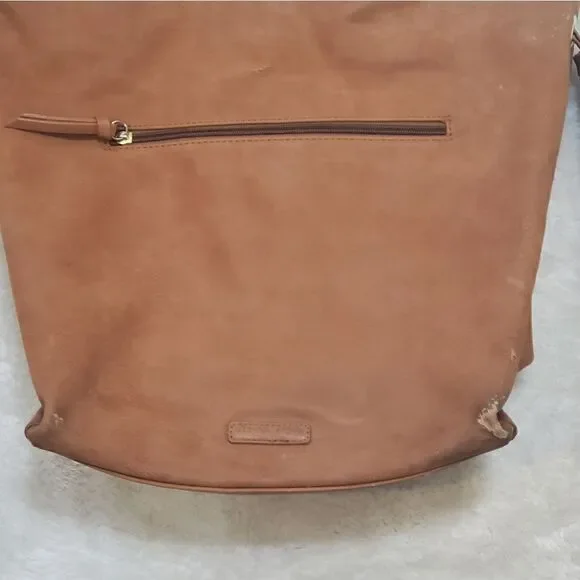 Olivia + Joy Slouchy Oversized Faux Leather Large Shoulder Bag with Tassels - Picture 12 of 13